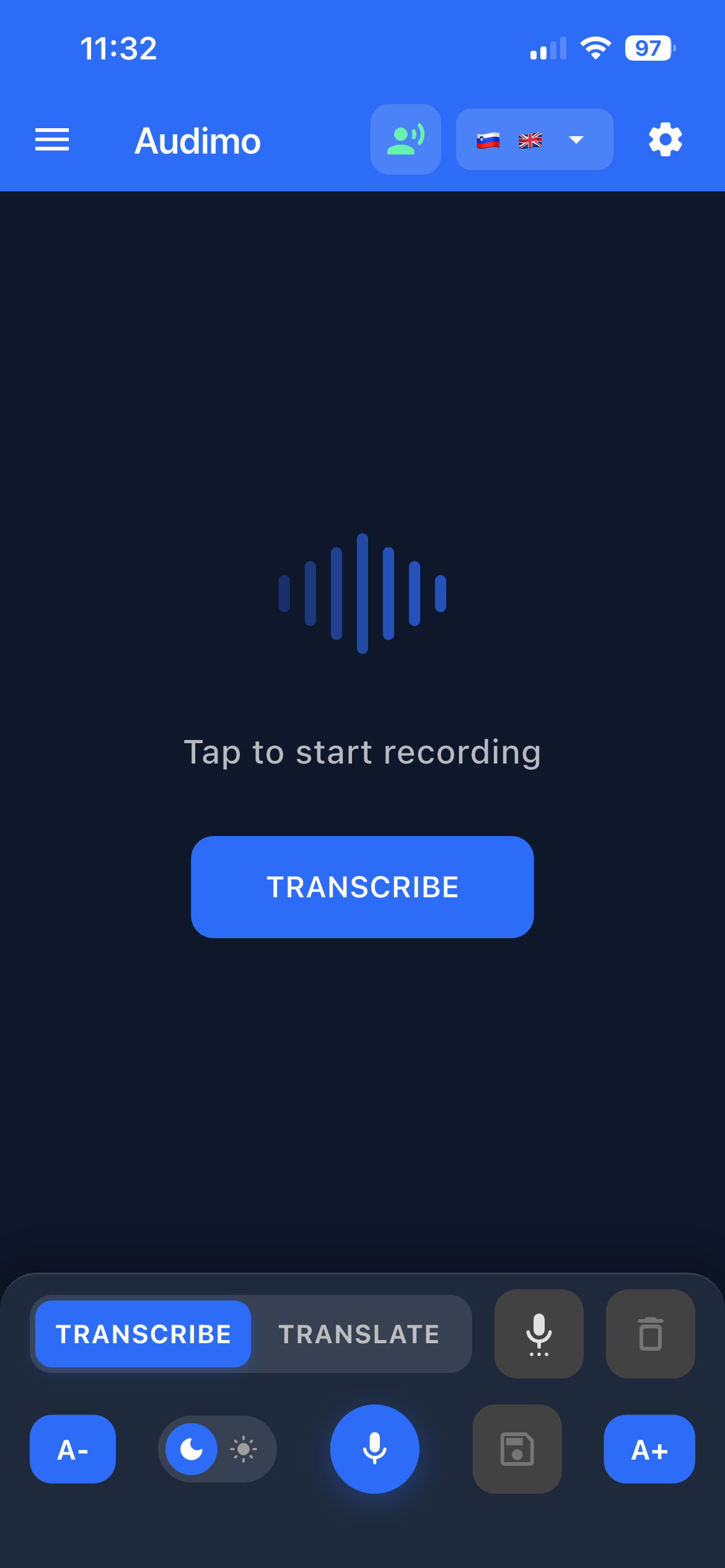 One tap to start