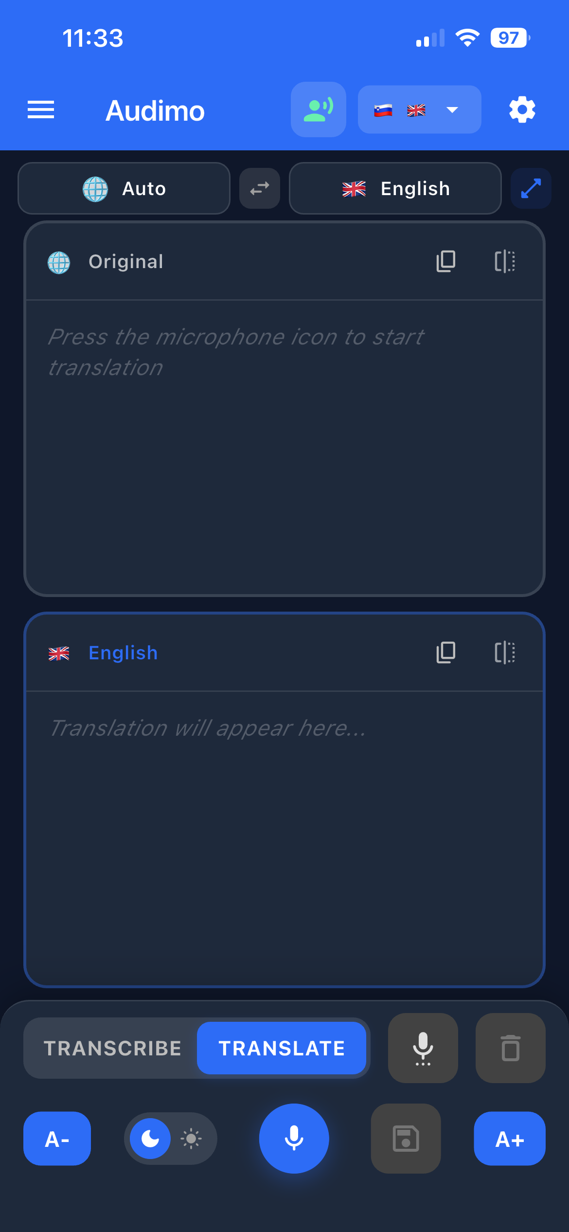 Instant translation